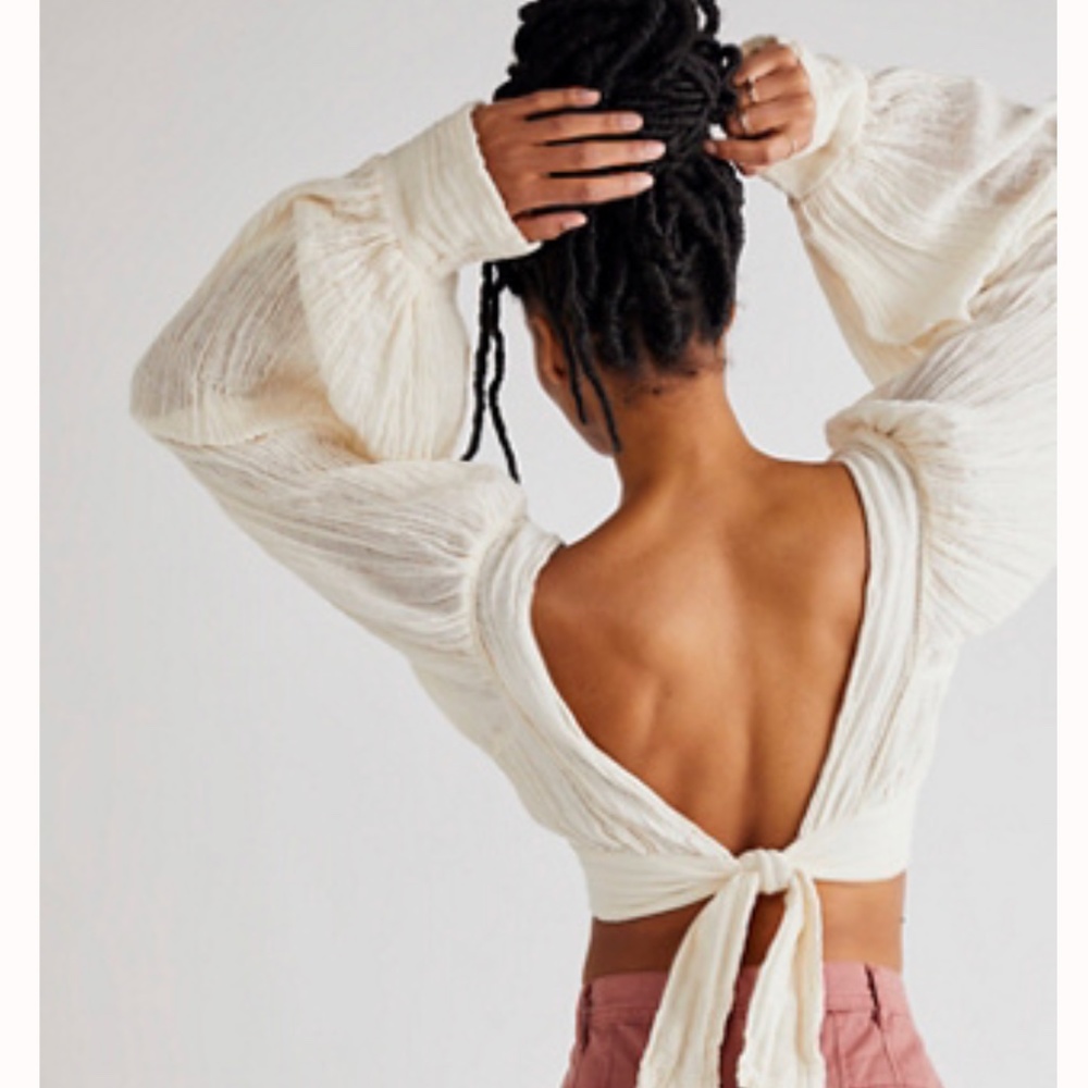 Free People Sunflower Top in White